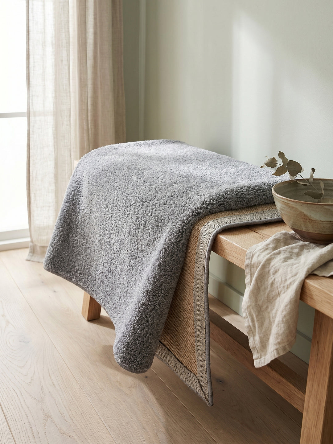 Teppich Grey rechteckig Wohnaccessoire Deko_