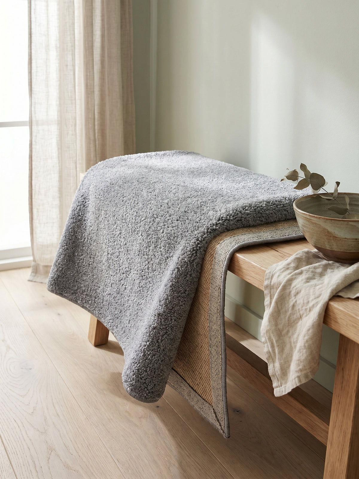 Teppich Grey rechteckig Wohnaccessoire Deko_
