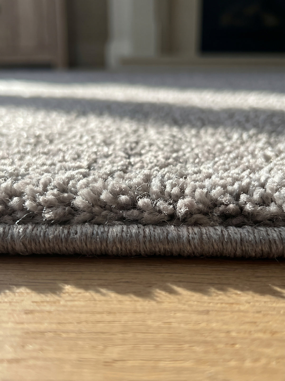 Teppich Beige Läufer Florhöhe Profil_