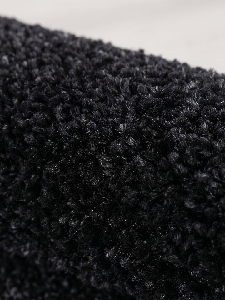 Teppich Anthrazit rund Farbdetail Muster_