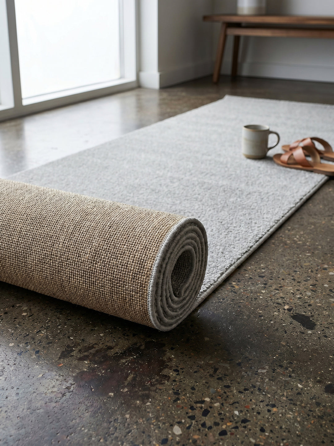 Teppich Cream Läufer Wohnaccessoire Deko_