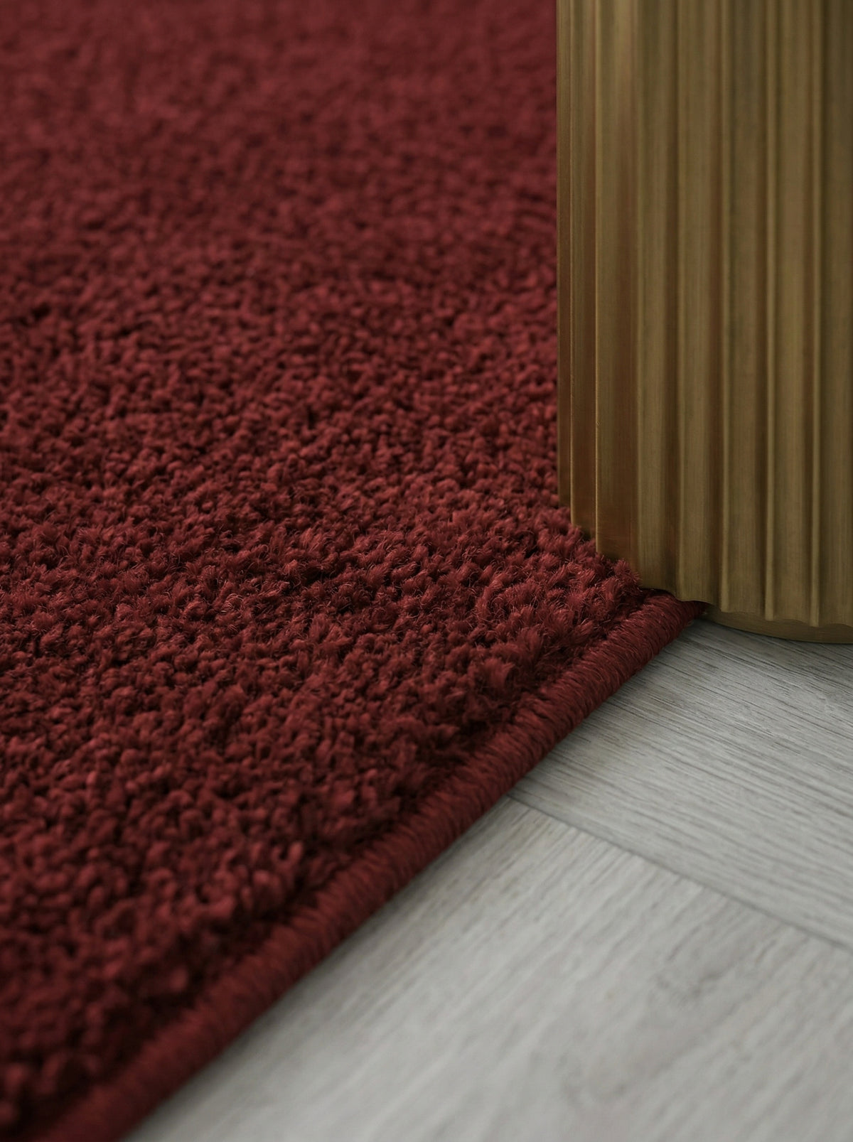 Kurzflor-Teppich Einfarbig – Waschbar & Strapazierfähig | Frisée-Garn für Lebendige Textur – Ansicht 59