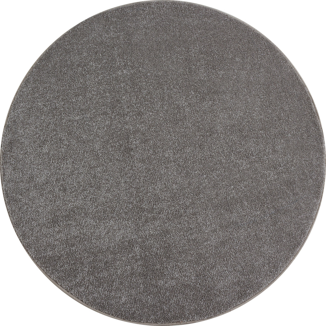 Teppich Kurzflor Uni Polypropylen Wohnzimmer_Rund_