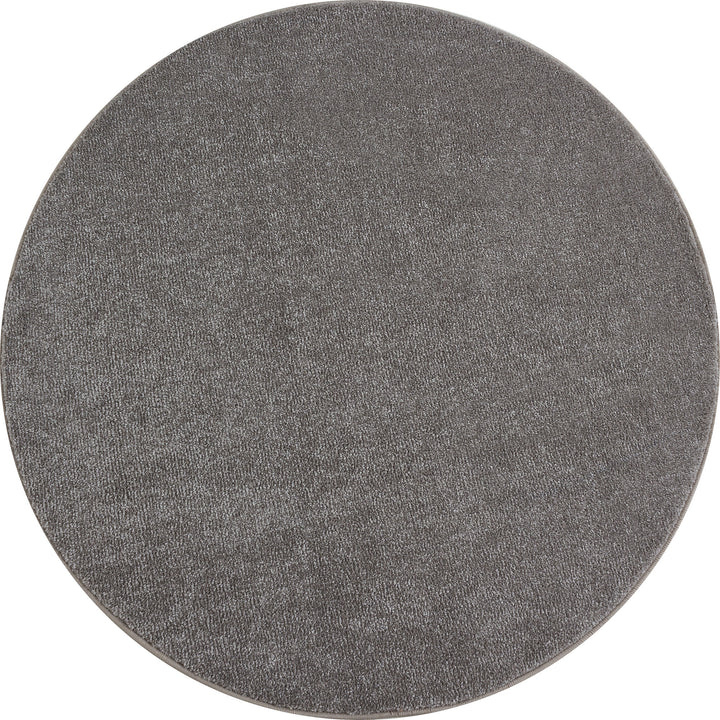 Teppich Kurzflor Uni Polypropylen Wohnzimmer_Rund_