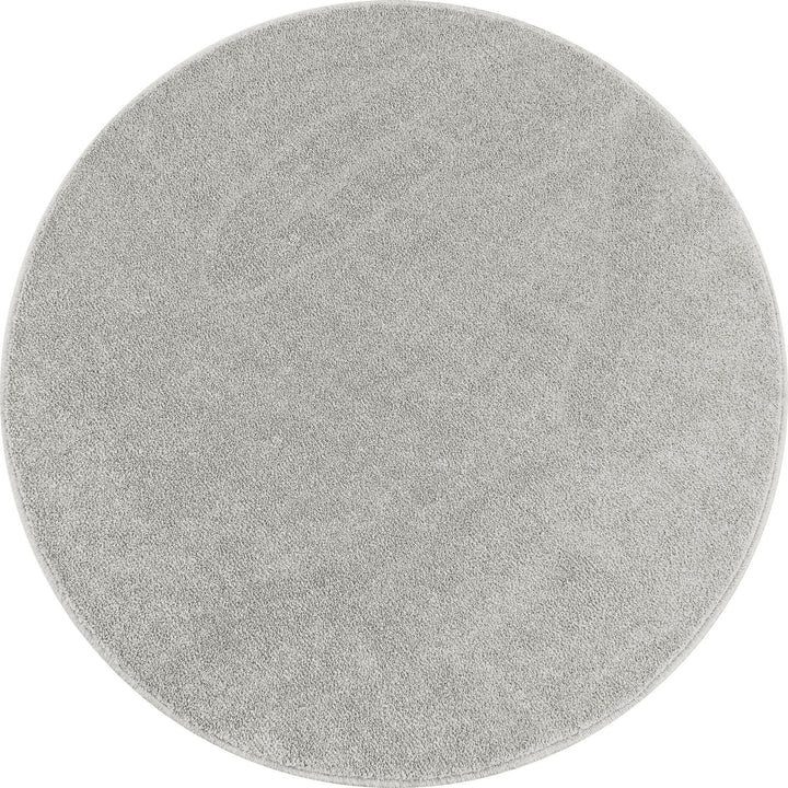 Teppich Kurzflor Uni Polypropylen Wohnzimmer_Rund_
