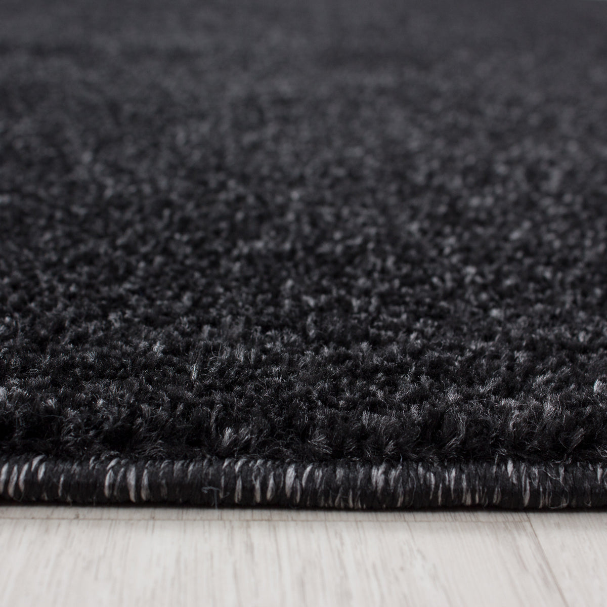 Kurzflor-Teppich Einfarbig – Waschbar & Strapazierfähig | Frisée-Garn für Lebendige Textur – Ansicht 8