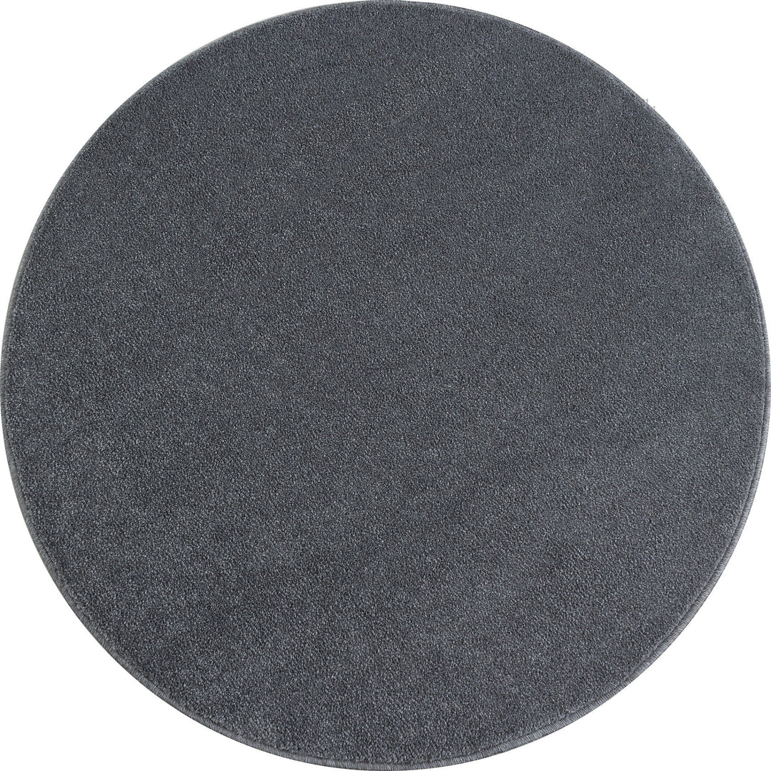 Teppich Kurzflor Uni Polypropylen Wohnzimmer_Rund_