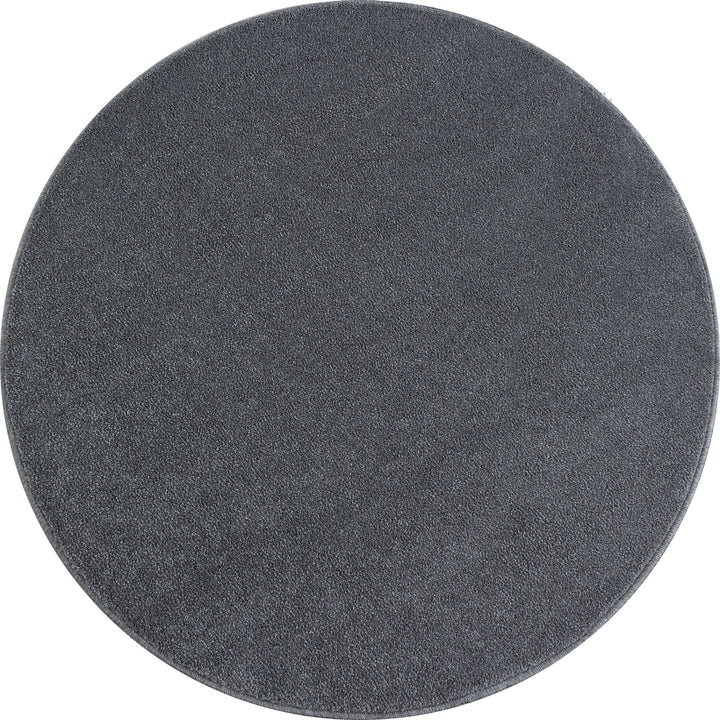Teppich Kurzflor Uni Polypropylen Wohnzimmer_Rund_