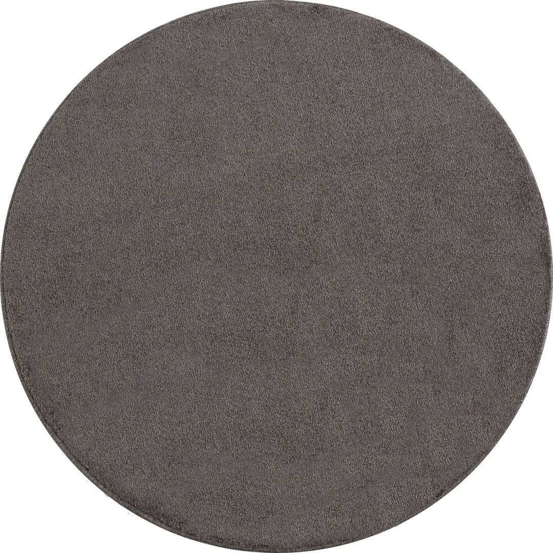 Teppich Kurzflor Uni Polypropylen Wohnzimmer_Rund_