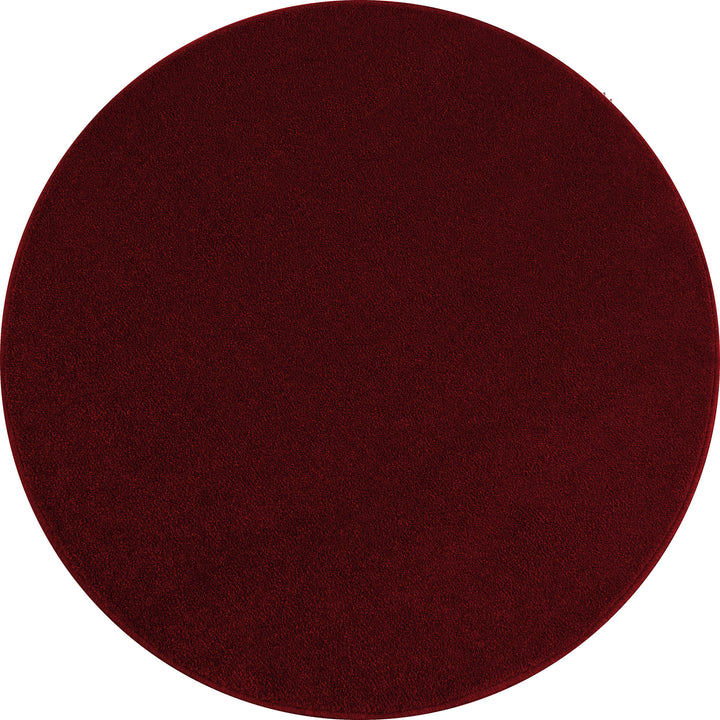 Teppich Kurzflor Uni Polypropylen Wohnzimmer_Rund_