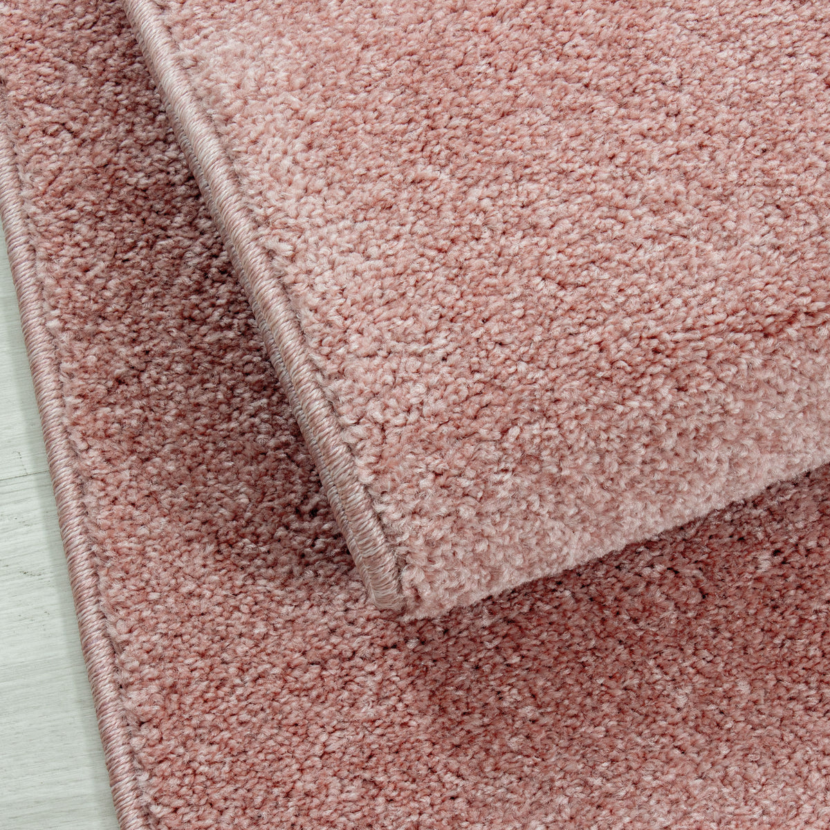 Kurzflor-Teppich Einfarbig – Waschbar & Strapazierfähig | Frisée-Garn für Lebendige Textur – Ansicht 86