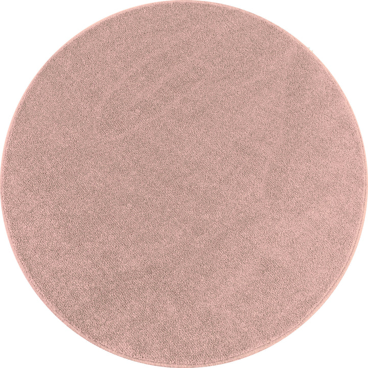 Teppich Kurzflor Uni Polypropylen Wohnzimmer_Rund_