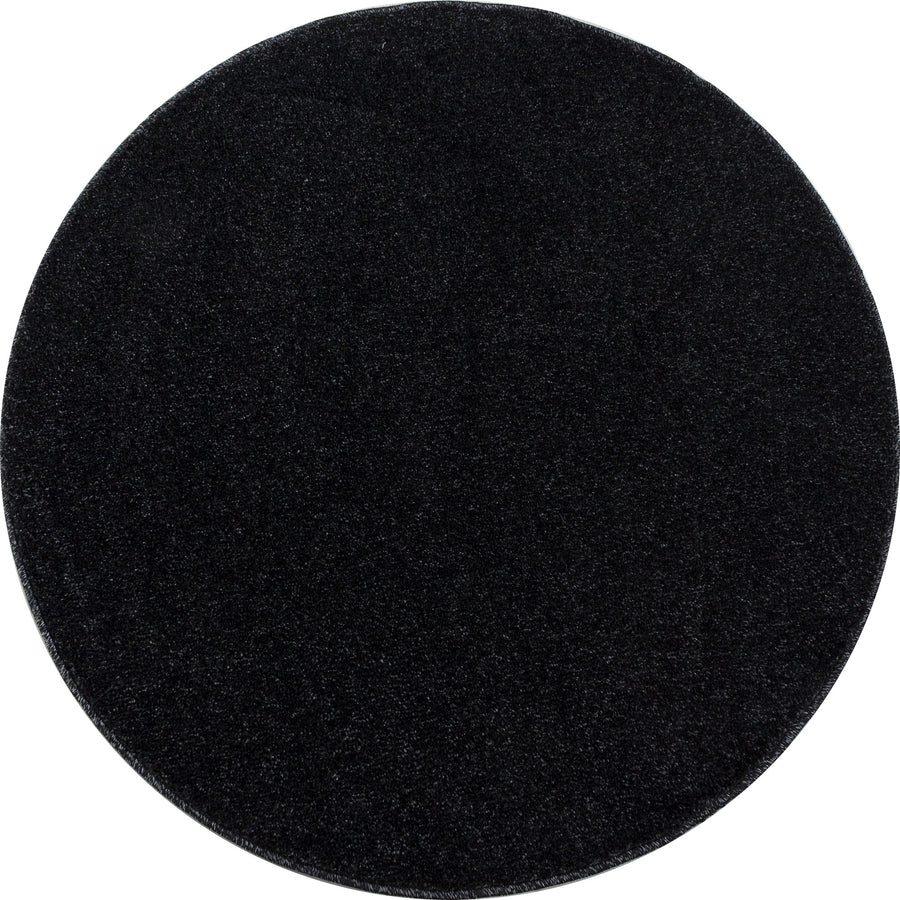Teppich Kurzflor Uni Polypropylen Wohnzimmer_Rund_