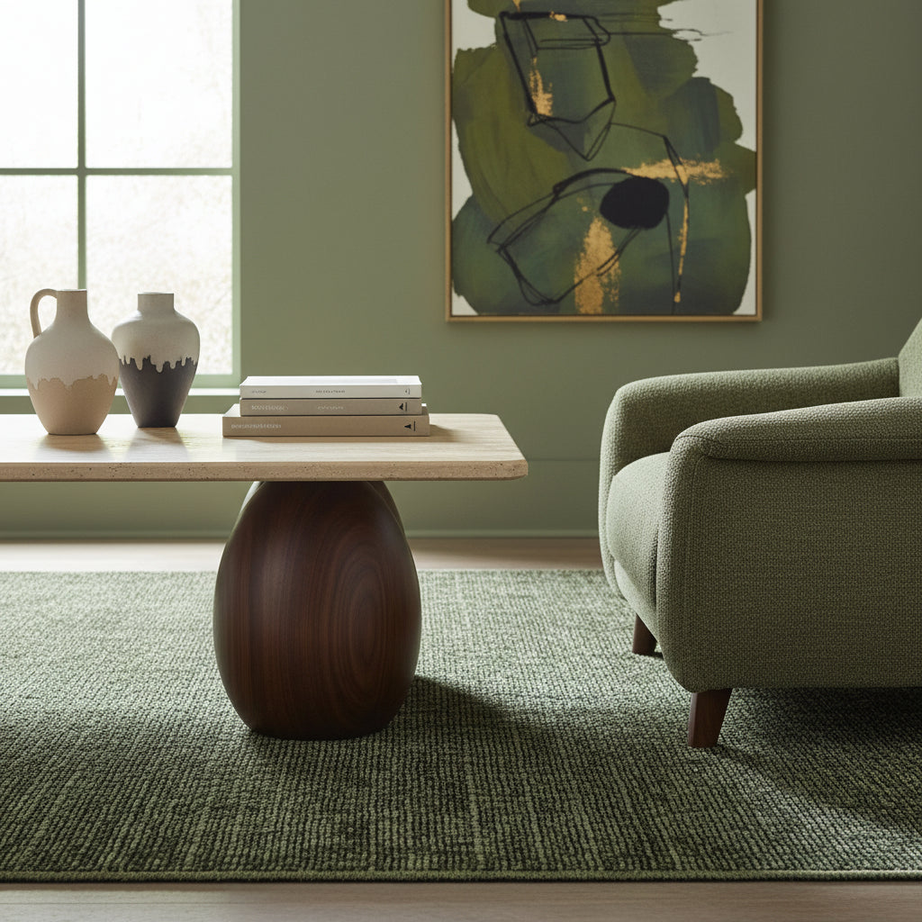 Teppich Kurzflor Unicolor Chenille Baumwolle Innen_Rechteckig_