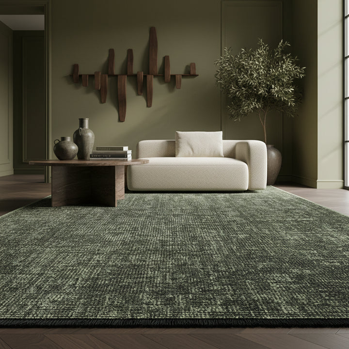 Teppich Kurzflor Unicolor Chenille Baumwolle Innen_Rechteckig_