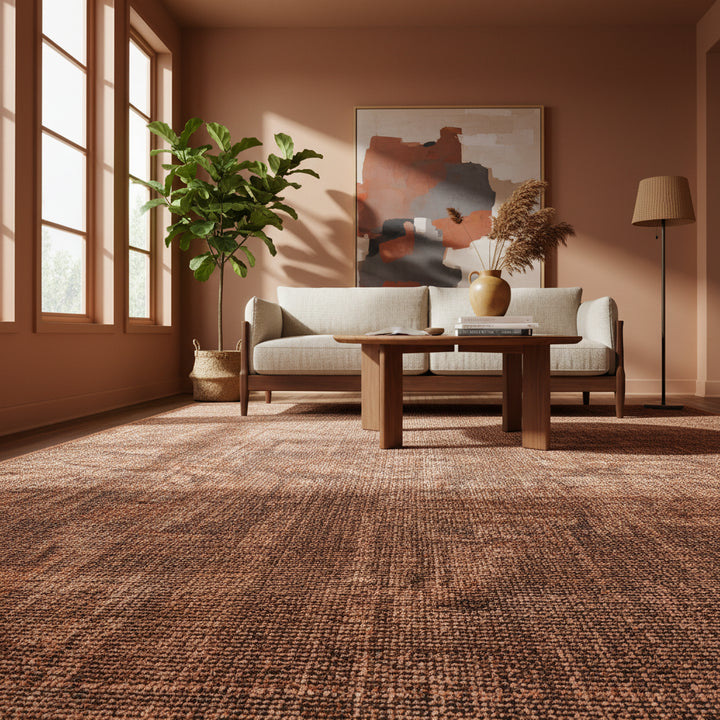 Teppich Kurzflor Unicolor Chenille Baumwolle Innen_Läufer_