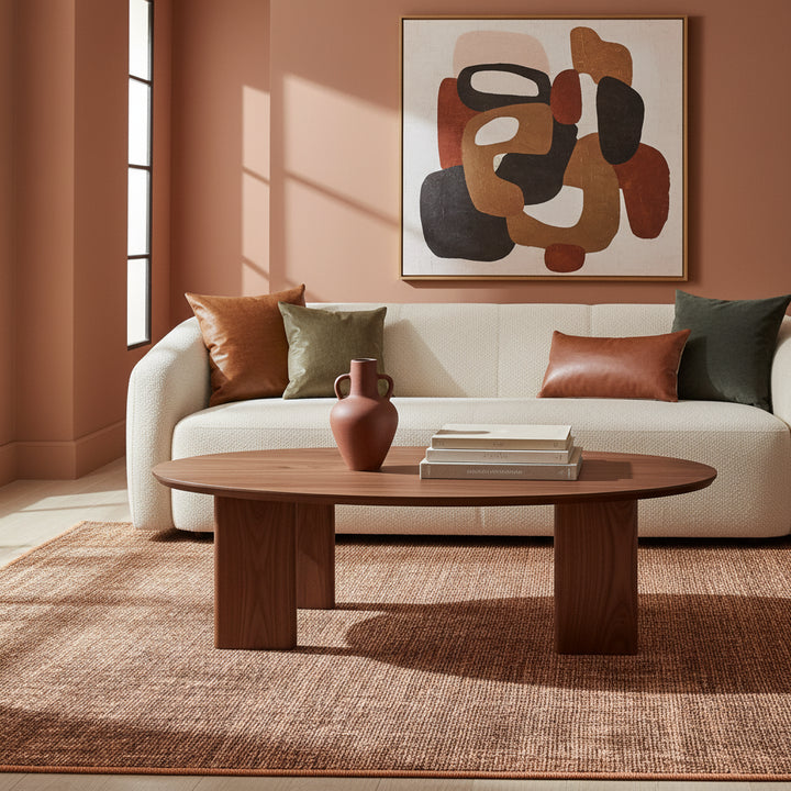 Teppich Kurzflor Unicolor Chenille Baumwolle Innen_Läufer_