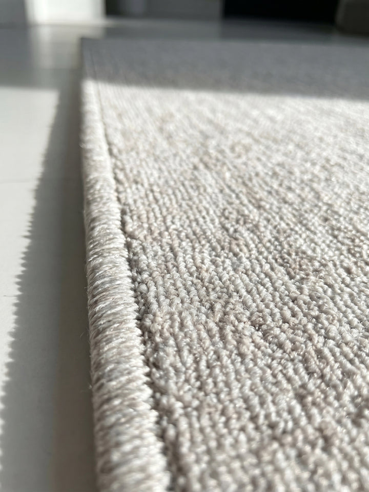 Teppich Cream rund Florhöhe Profil_