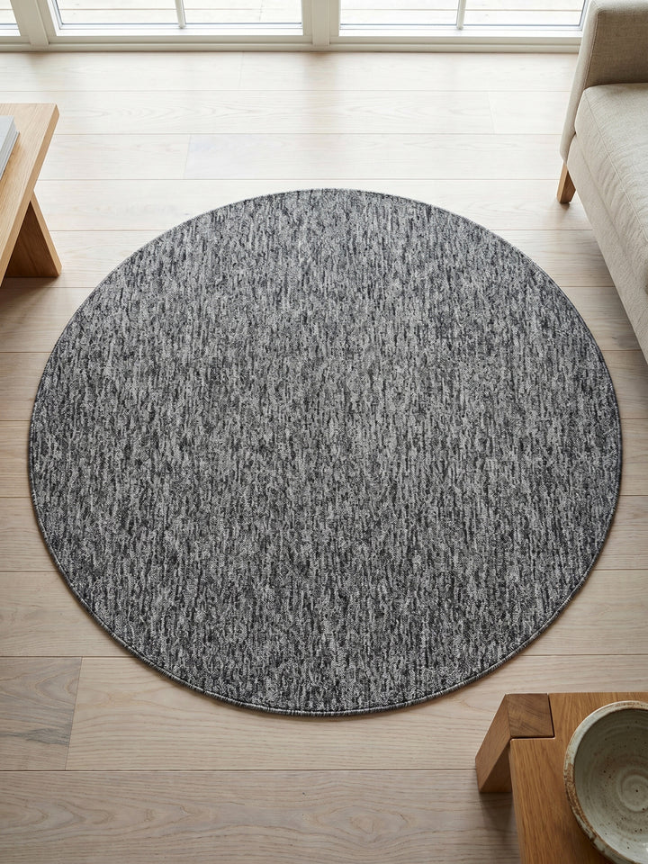 Teppich Grey rund Muster Draufsicht_