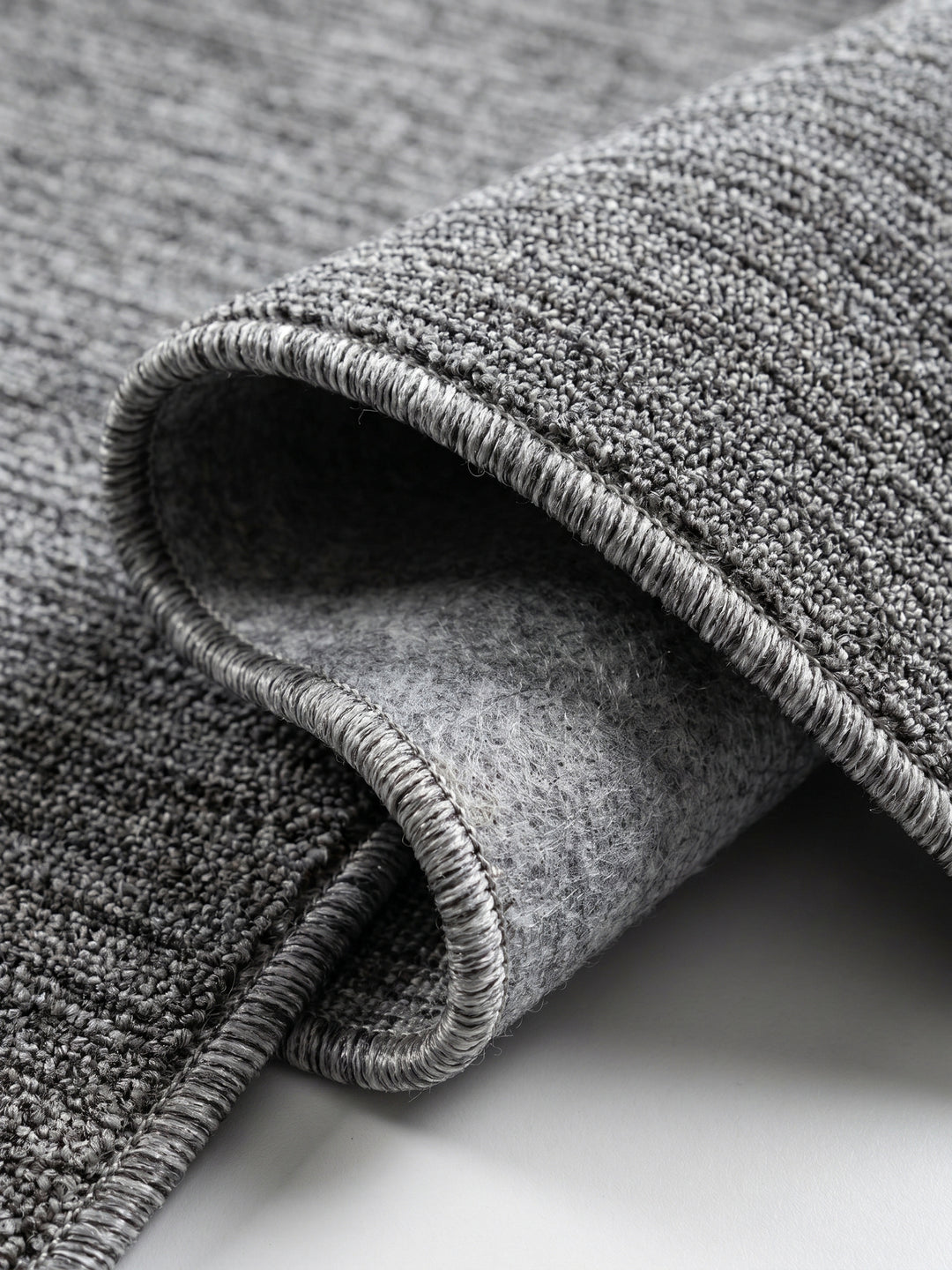 Teppich Grey rund Kante Rückseite_