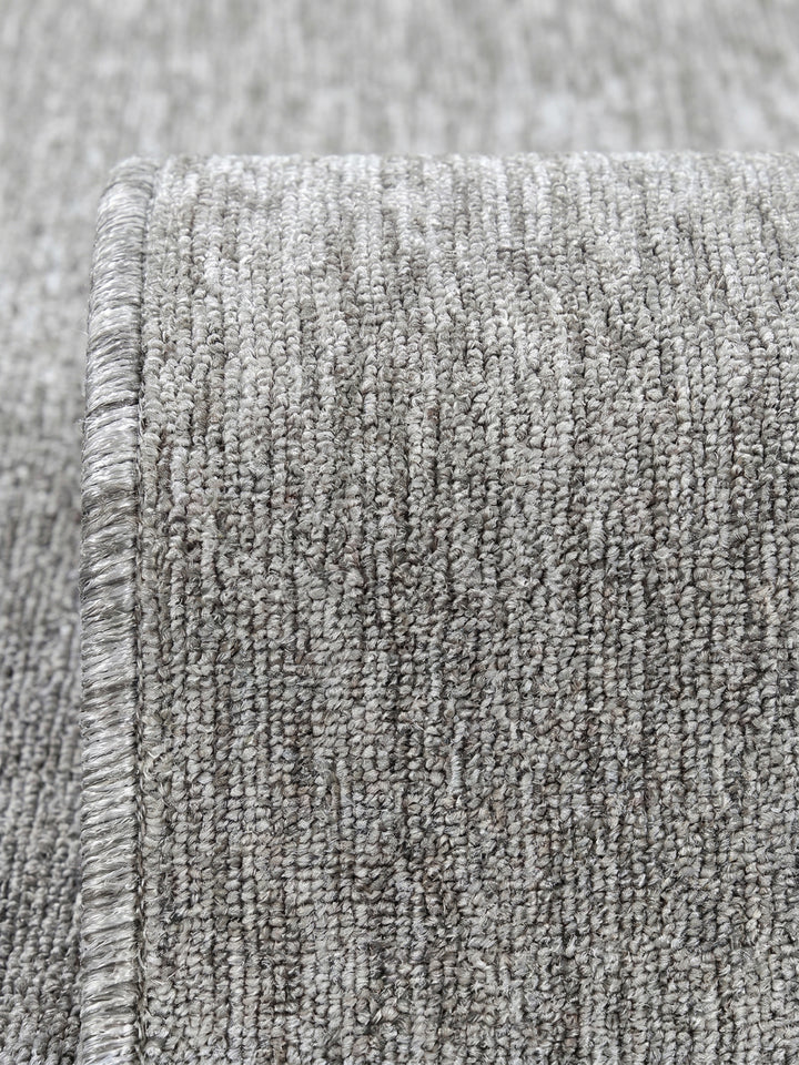 Teppich Hellgrau rund Farbdetail Muster_