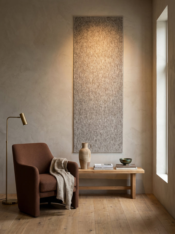 Teppich Beige Läufer Wandteppich Wanddeko_