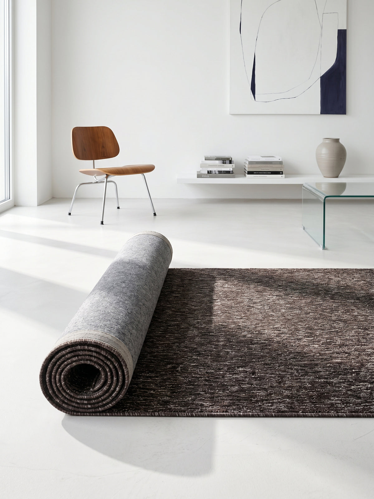 Teppich Brown Läufer Wohnaccessoire Deko_