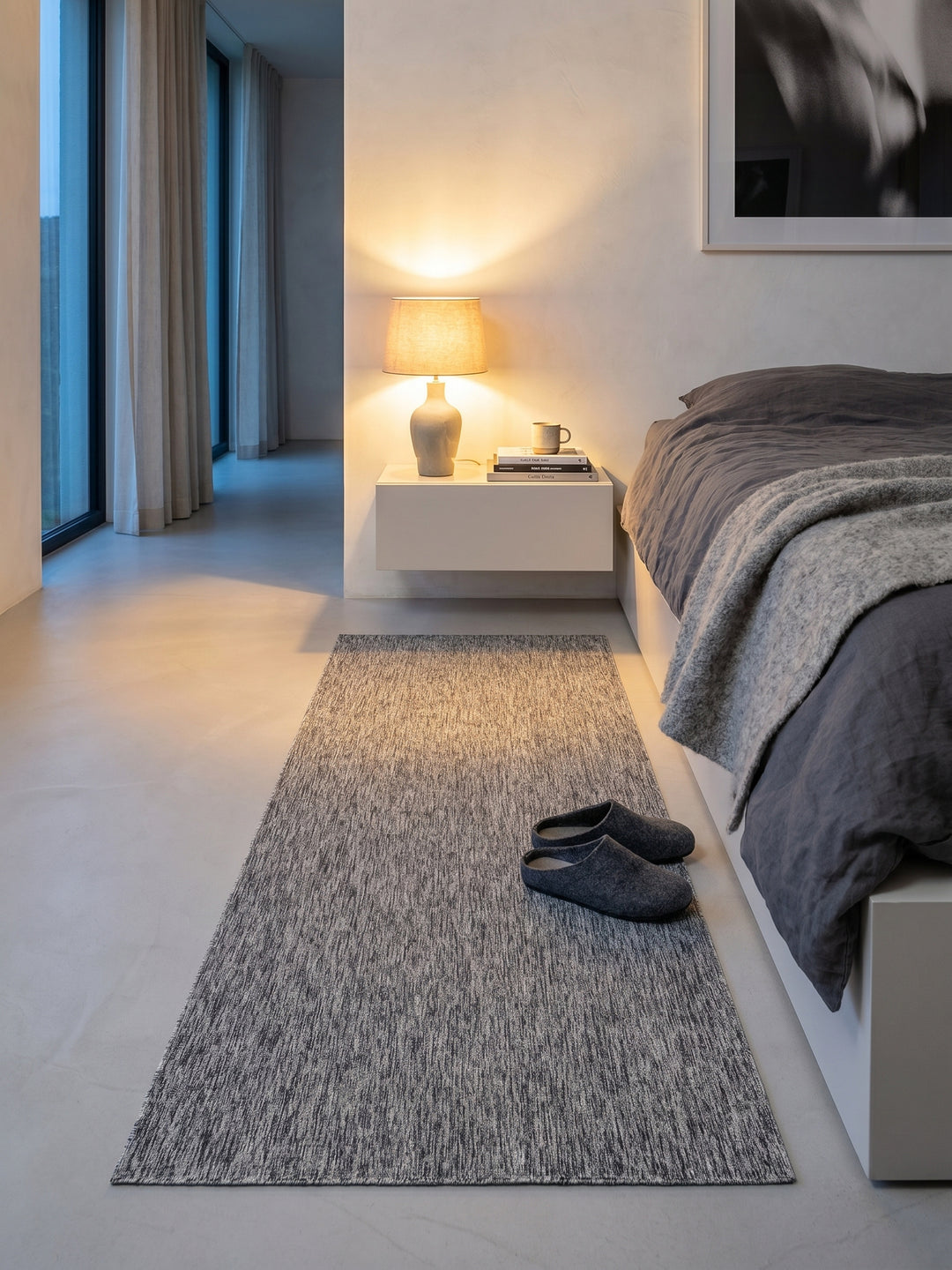 Teppich Grey Läufer Wohnidee gemütlich_