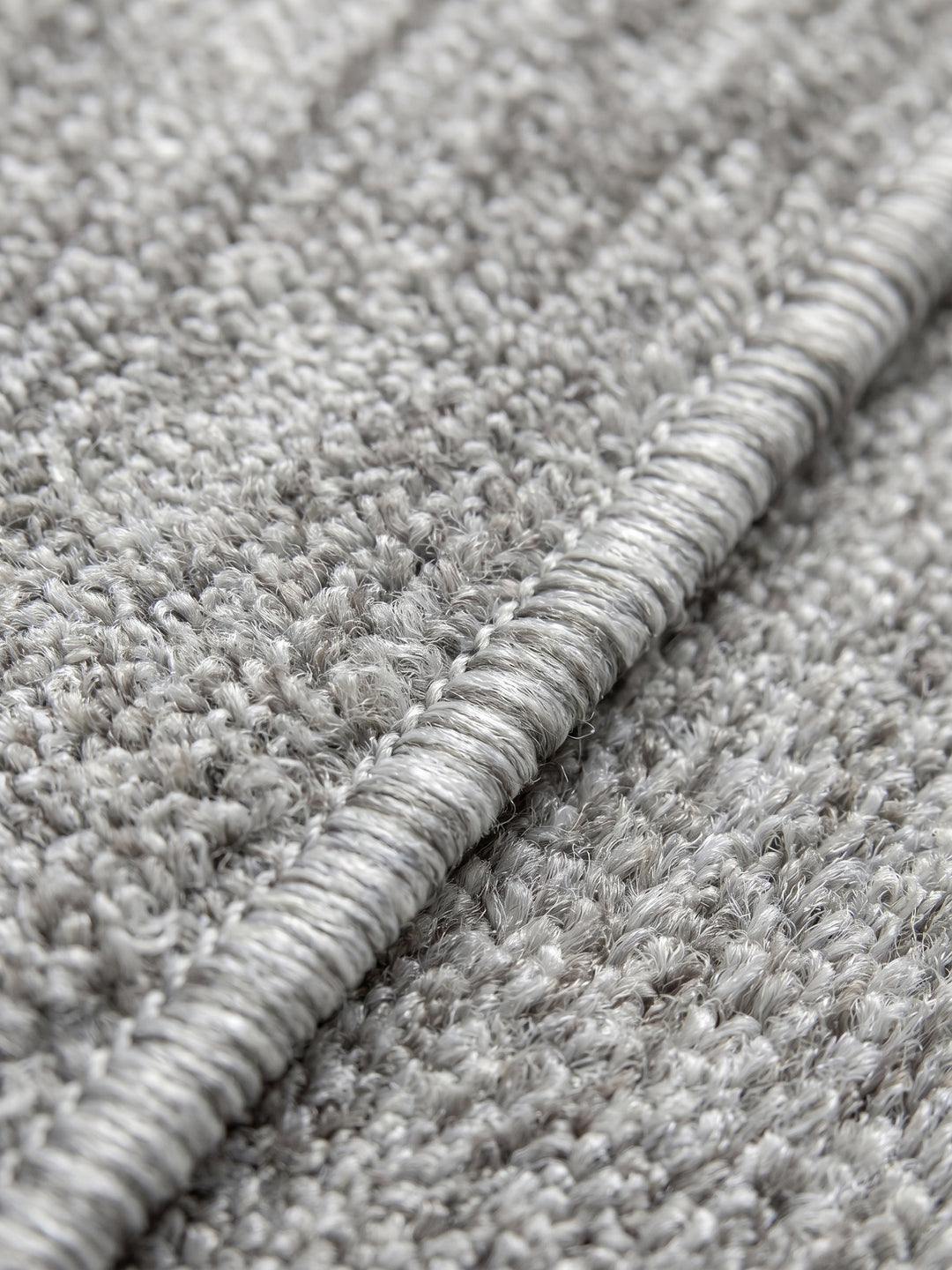 Teppich Hellgrau Läufer Farbdetail Muster_
