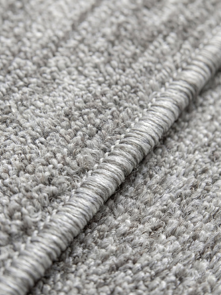 Teppich Hellgrau Läufer Farbdetail Muster_