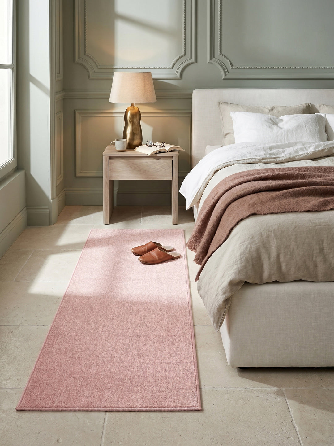 Teppich Rosa Läufer Wohnidee gemütlich_