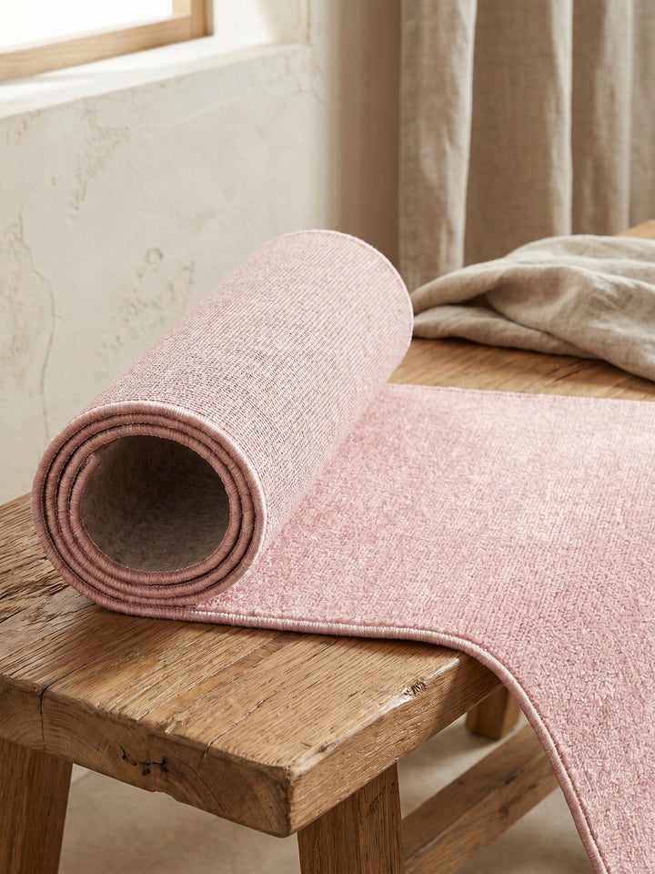 Teppich Rosa Läufer Wohnaccessoire Deko_
