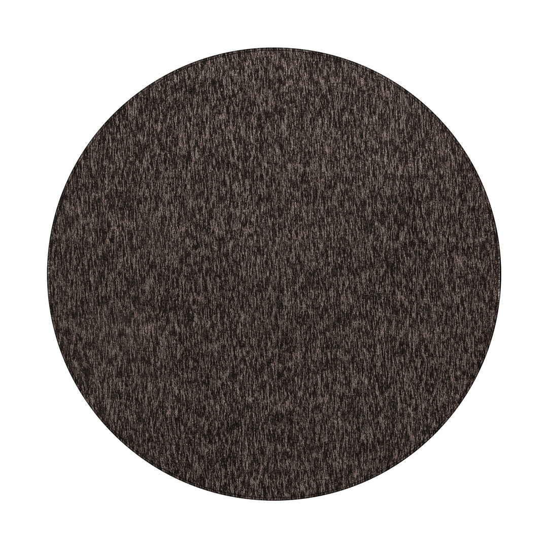 Teppich Kurzflor Unifarben Polypropylen saugroboter Wohnzimmer_Rund_