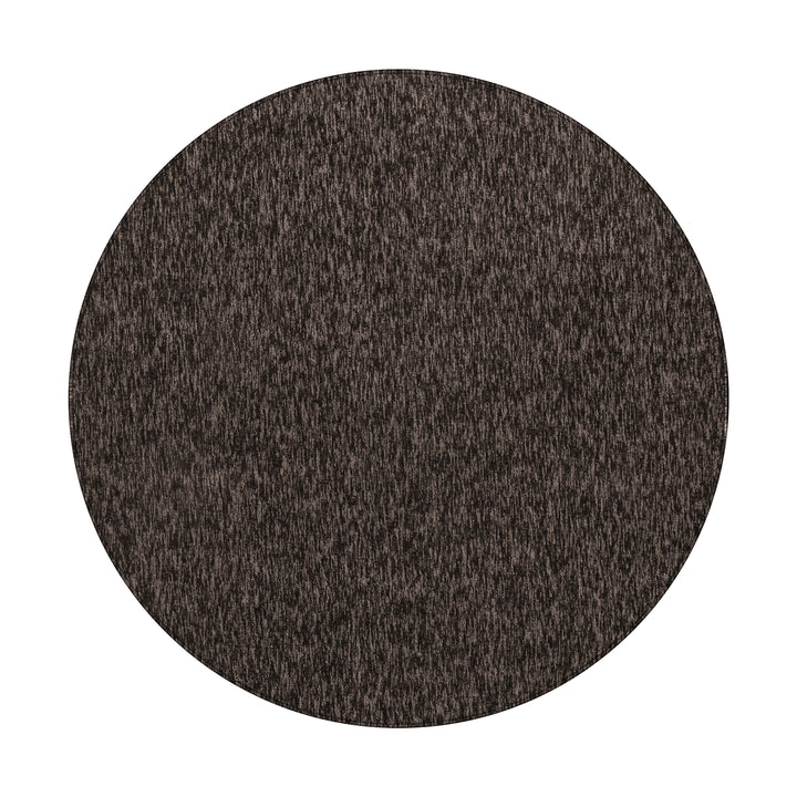 Teppich Kurzflor Unifarben Polypropylen saugroboter Wohnzimmer_Rund_