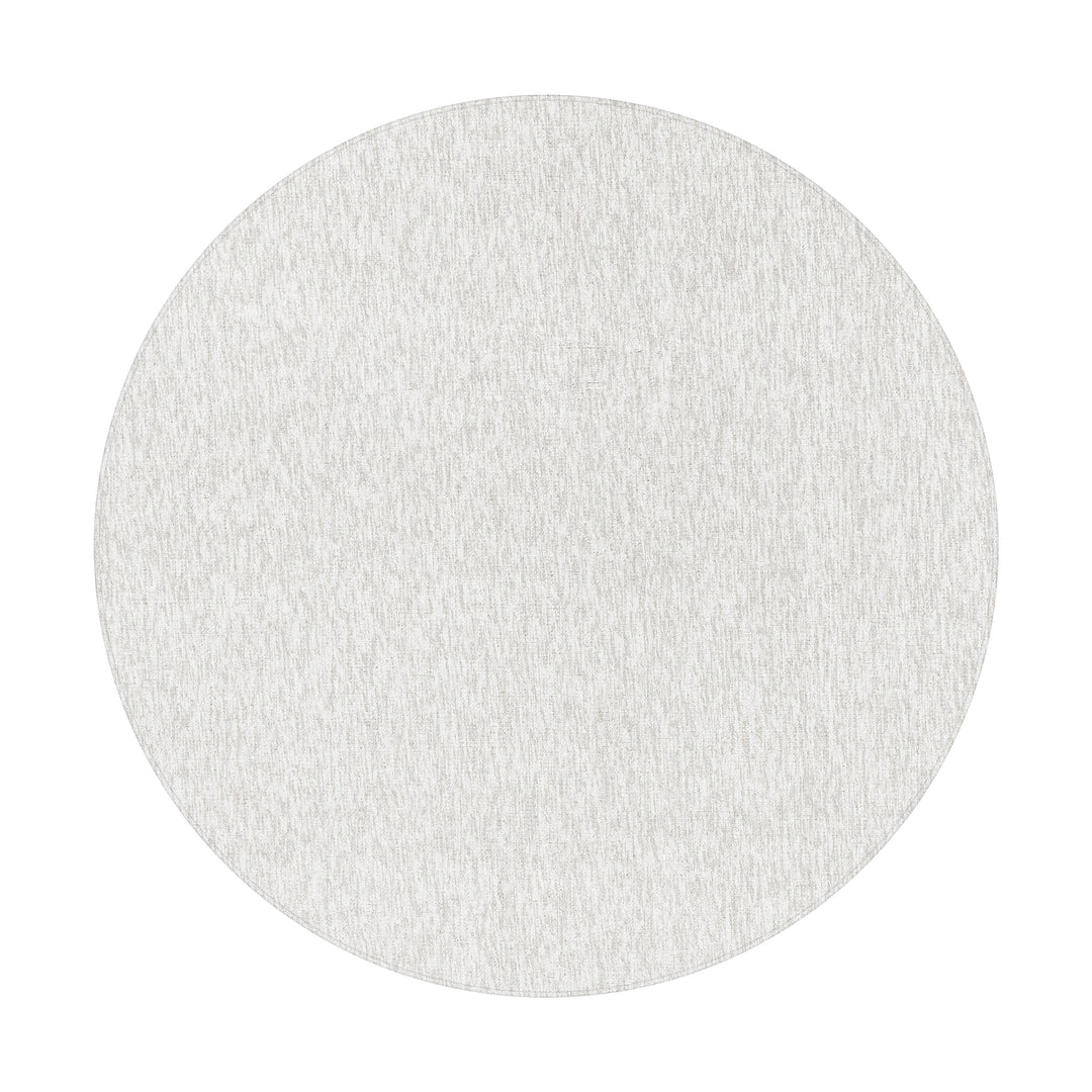 Teppich Kurzflor Unifarben Polypropylen saugroboter Wohnzimmer_Rund_