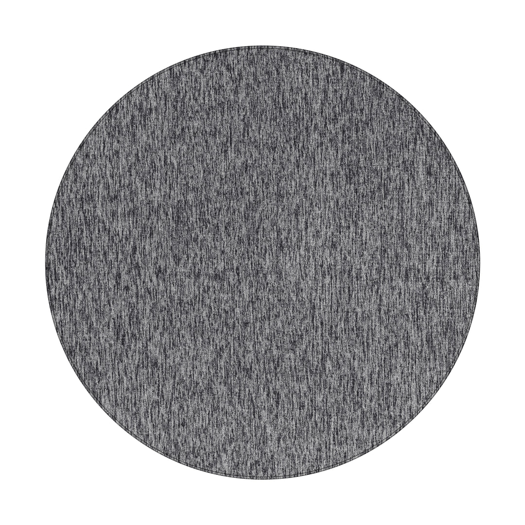 Teppich Kurzflor Unifarben Polypropylen saugroboter Wohnzimmer_Rund_