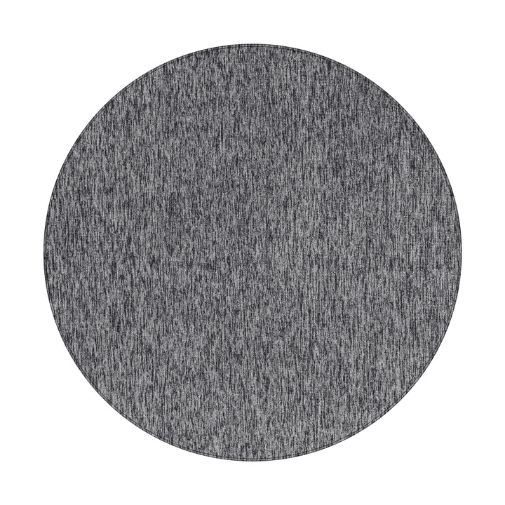 Teppich Kurzflor Unifarben Polypropylen saugroboter Wohnzimmer_Rund_