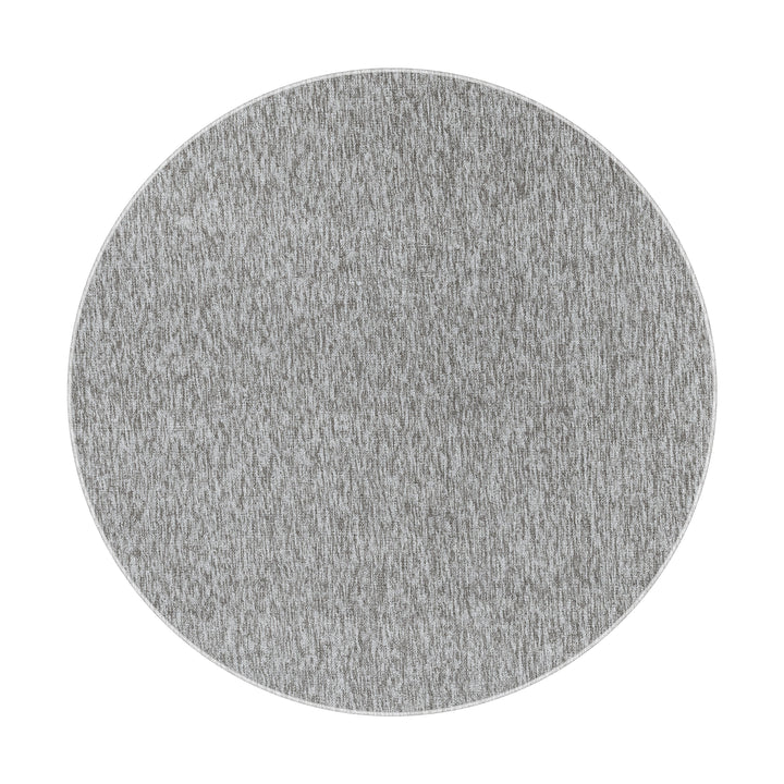 Teppich Kurzflor Unifarben Polypropylen saugroboter Wohnzimmer_Rund_