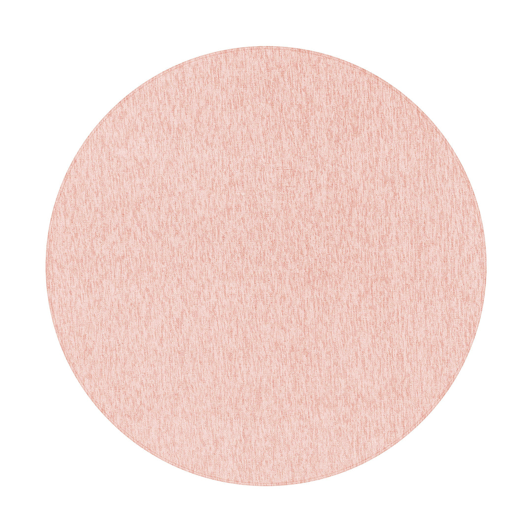 Teppich Kurzflor Unifarben Polypropylen saugroboter Wohnzimmer_Rund_
