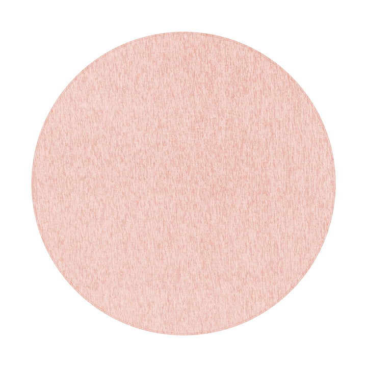Teppich Kurzflor Unifarben Polypropylen saugroboter Wohnzimmer_Rund_