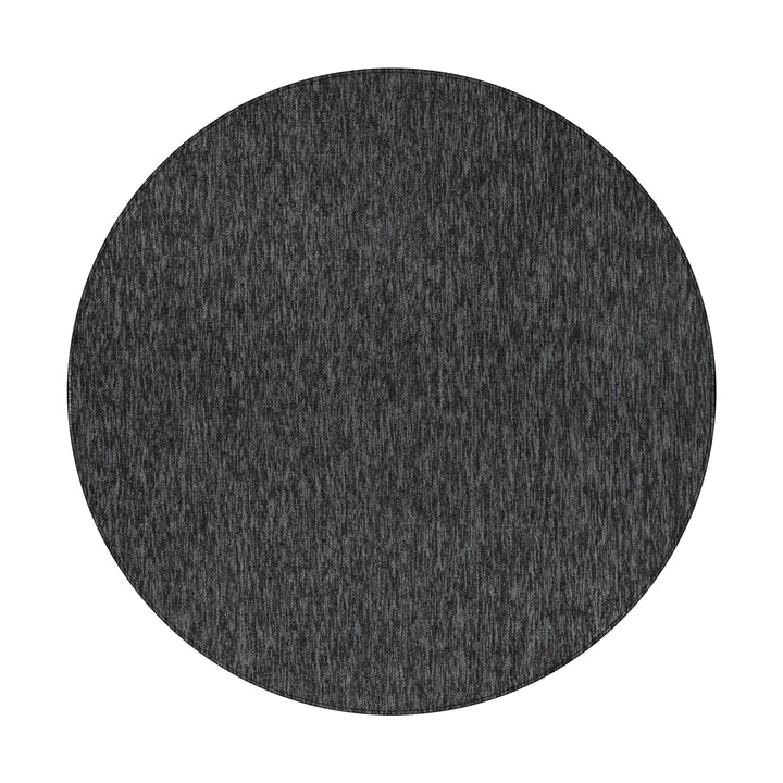 Teppich Kurzflor Unifarben Polypropylen saugroboter Wohnzimmer_Rund_