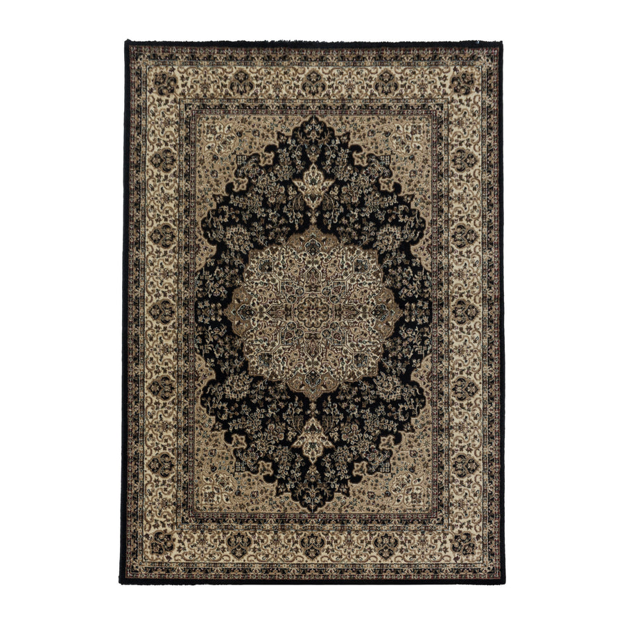 Teppich Kurzflor Vintage Bordüre Polypropylen Gewebt_Läufer_