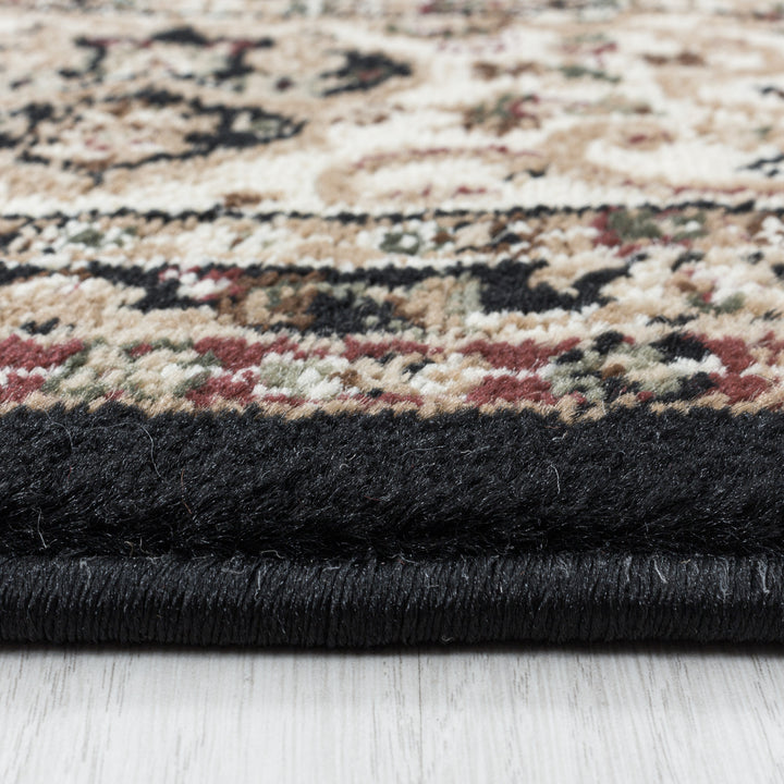 Teppich Kurzflor Vintage Bordüre Polypropylen Gewebt_Läufer_