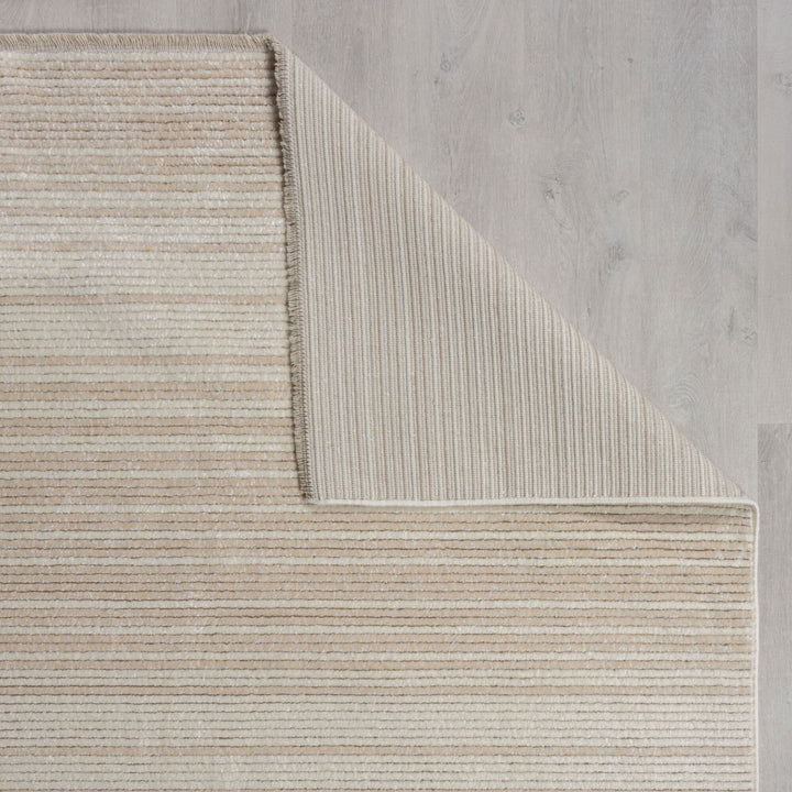 Teppich Modern Gestreift - Kurzflor mit Boho-Quasten_Rechteckig_