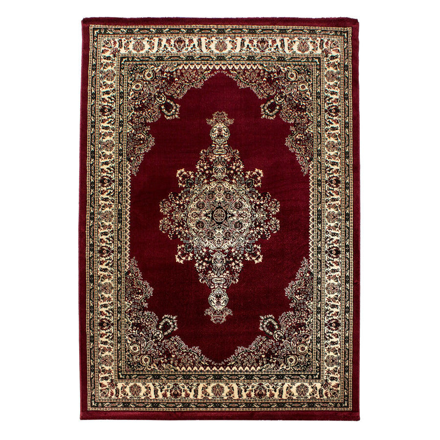 Teppich Orient Kurzflor Medaillon Polypropylen Wohnzimmer_Läufer_