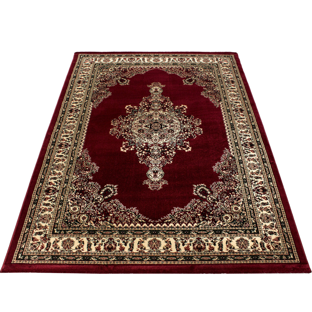 Kurzflor-Teppich Orient Medaillon – Waschbar & Strapazierfähig | 1,2 cm Florhöhe – Ansicht 13