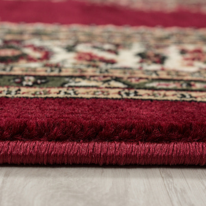 Teppich Orient Kurzflor Medaillon Polypropylen Wohnzimmer_Läufer_