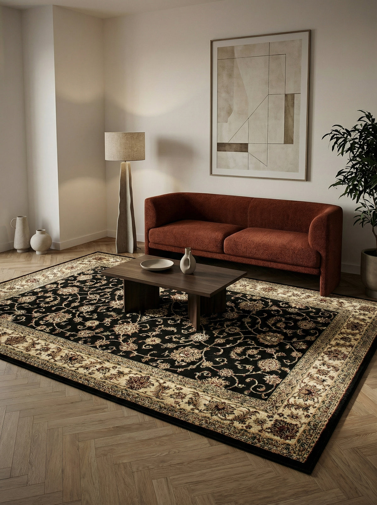 Teppich Orient Kurzflor klassisch Polypropylen Wohnzimmer_Läufer_