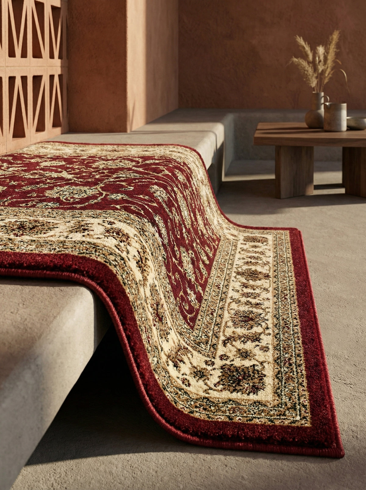 Teppich Orient Kurzflor klassisch Polypropylen Wohnzimmer Läufer