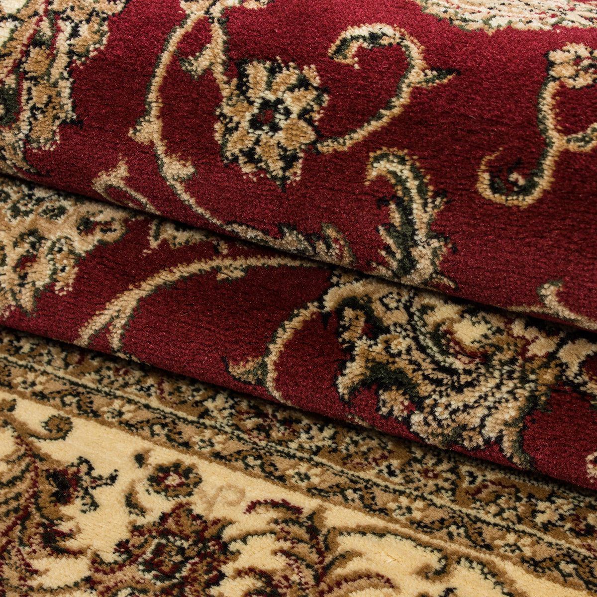 Kurzflor-Teppich Persisches Medaillon – Waschbar | Klassischer Orient | Heatset-Veredelung für Wolloptik – Ansicht 6